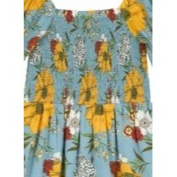 Joanie Clothing Cinna Square Neck Floral Print Midaxi Dress NEW 12 - Picture 3 of 9